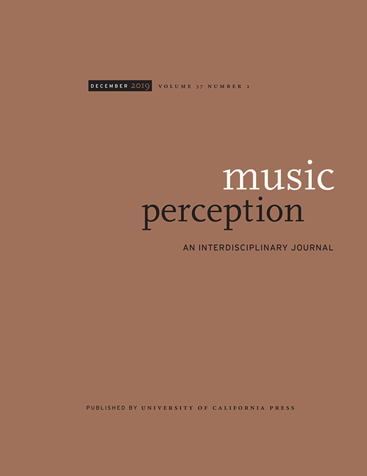 Music Perception Cover Image for Volume 31, Issue 2