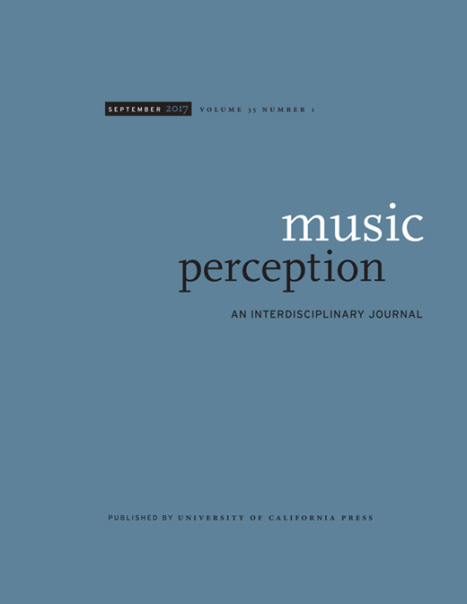 Music Perception Cover Image for Volume 35, Issue 1