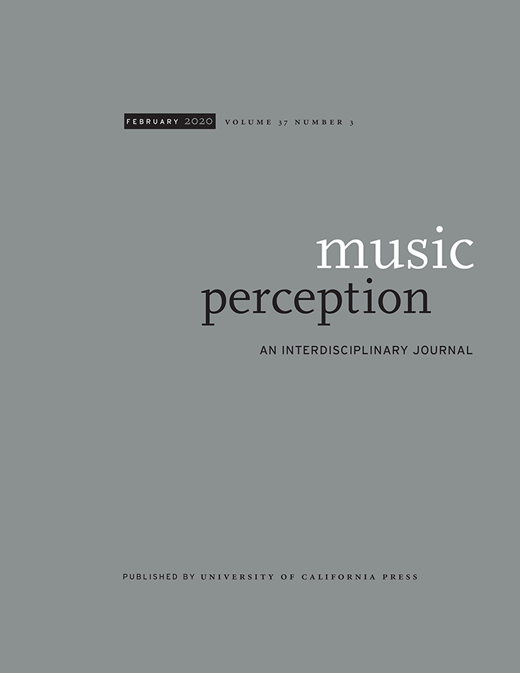 Music Perception Cover Image for Volume 37, Issue 3