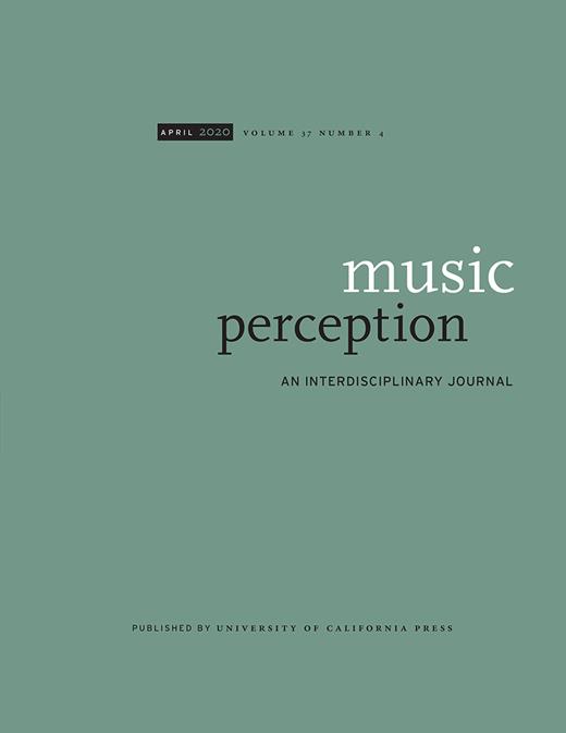 Music Perception Cover Image for Volume 37, Issue 4