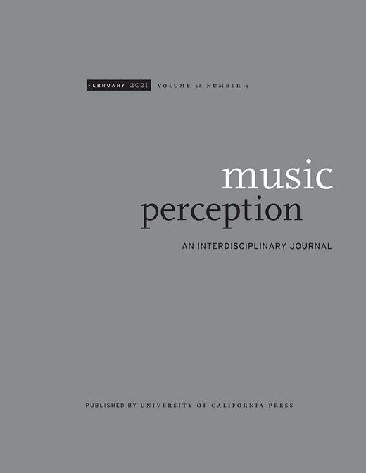 Music Perception Cover Image for Volume 38, Issue 3