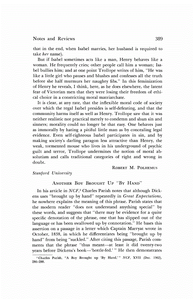 First page of Another Boy Brought Up "By Hand"