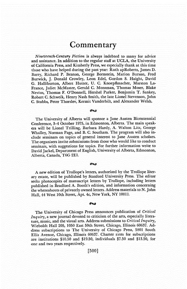First page of Commentary