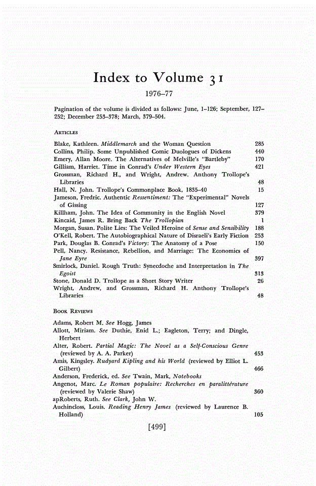 First page of Volume Information