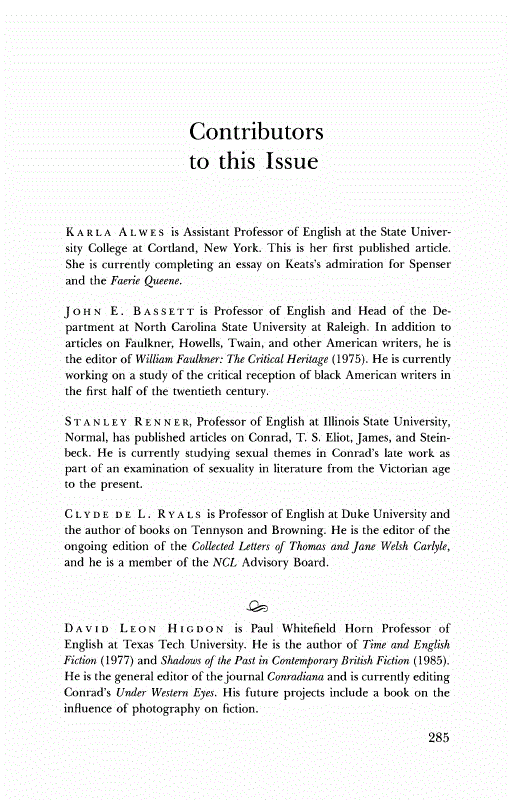 First page of Back Matter