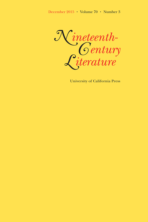 Nineteenth-Century Literature Cover Image for Volume 70, Issue 3