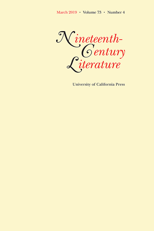 Nineteenth-Century Literature Cover Image for Volume 73, Issue 4