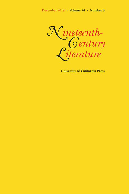 Nineteenth-Century Literature Cover Image for Volume 74, Issue 3