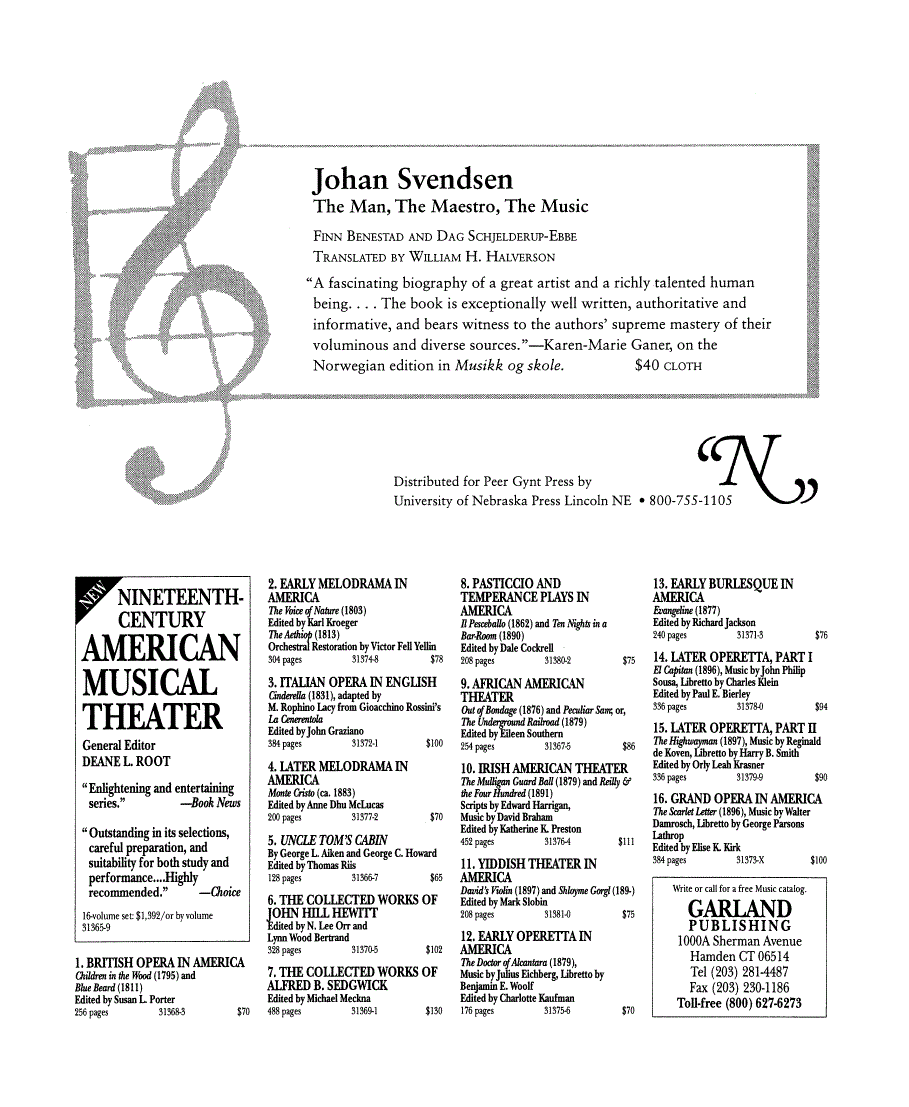 First page of Back Matter