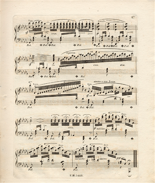 Chopin, Variations on “Là ci darem da mano,” close of Adagio (Vienna: Haslinger, 1830).