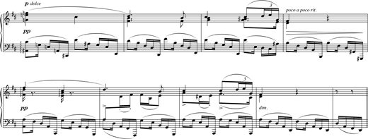 Brahms, Variations, op. 9, quotation at the end of no. 10.