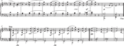Rhythmic and harmonic continuity between Allegretto and Trio in op. 27.