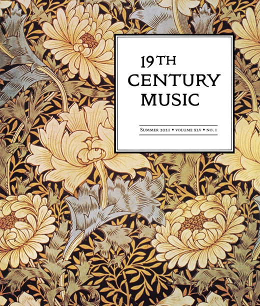 19th-Century Music Cover Image for Volume 45, Issue 1