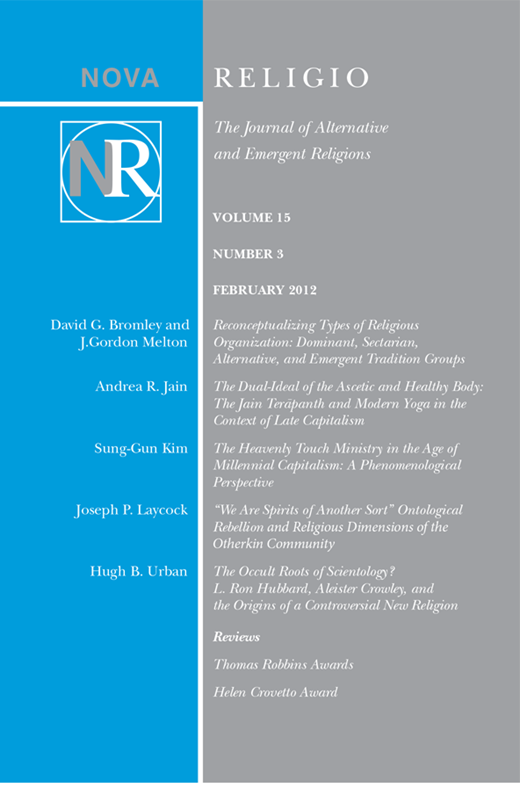 Nova Religio Cover Image for Volume 15, Issue 3