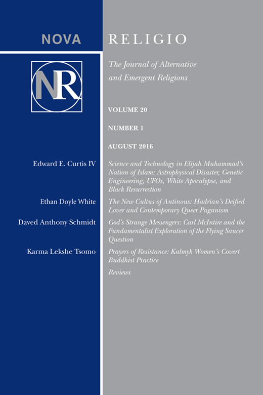 Nova Religio Cover Image for Volume 20, Issue 1