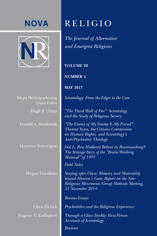 Nova Religio Cover Image for Volume 20, Issue 4