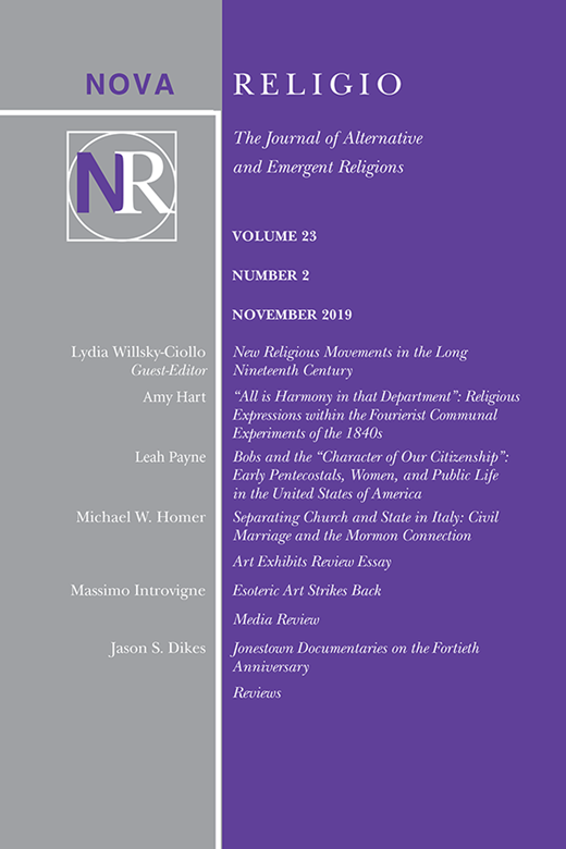 Nova Religio Cover Image for Volume 23, Issue 2