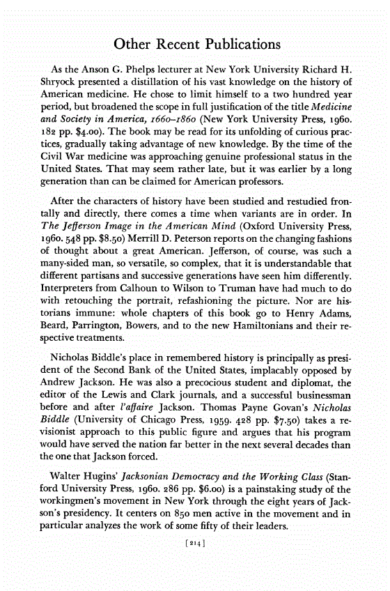 First page of Other Recent Publications