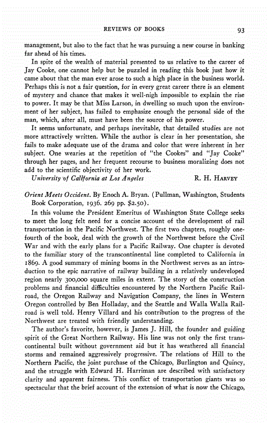 First page of Review: <italic>Orient Meets Occident</italic>, by Enoch A. Bryan