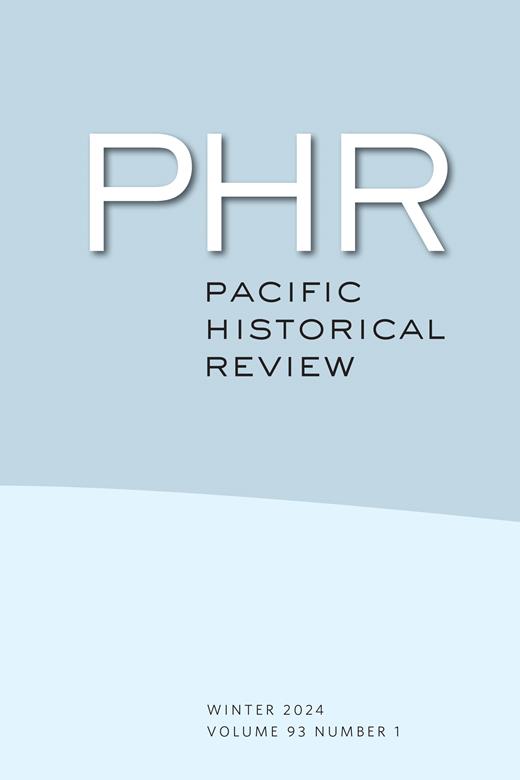Pacific Historical Review Cover Image for Volume 93, Issue 1