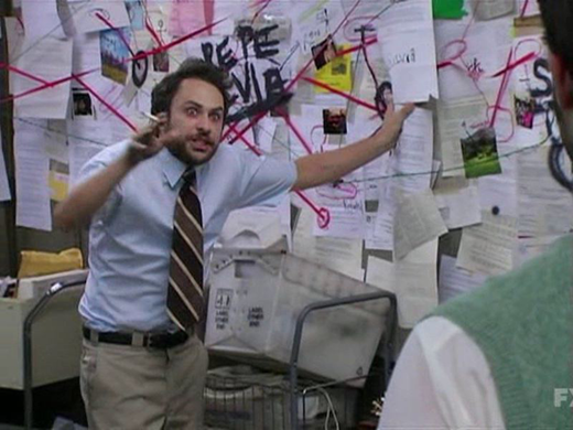 The Conspiracy Guy meme.