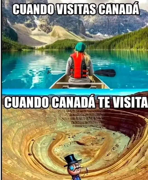 Cuando visitas Canadá / Cuando Canadá te visita (When you visit Canada / When Canada visits you).