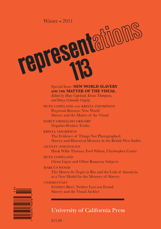 Representations Cover Image for Volume 113, Issue 1