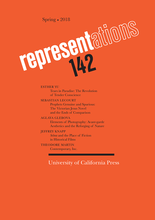Representations Cover Image for Volume 142, Issue 1