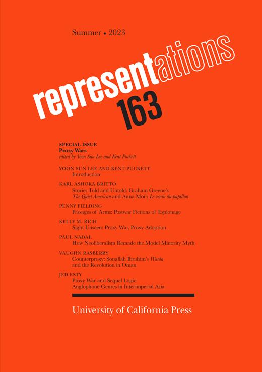 Representations Cover Image for Volume 163, Issue 1