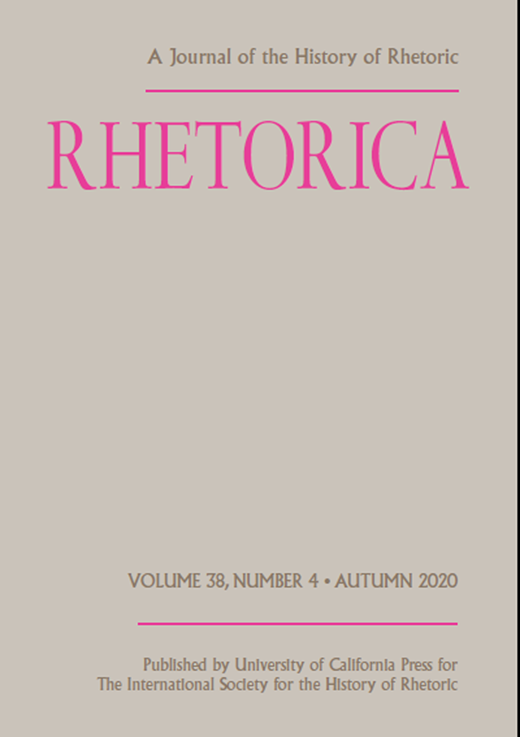 Rhetorica Cover Image for Volume 38, Issue 4