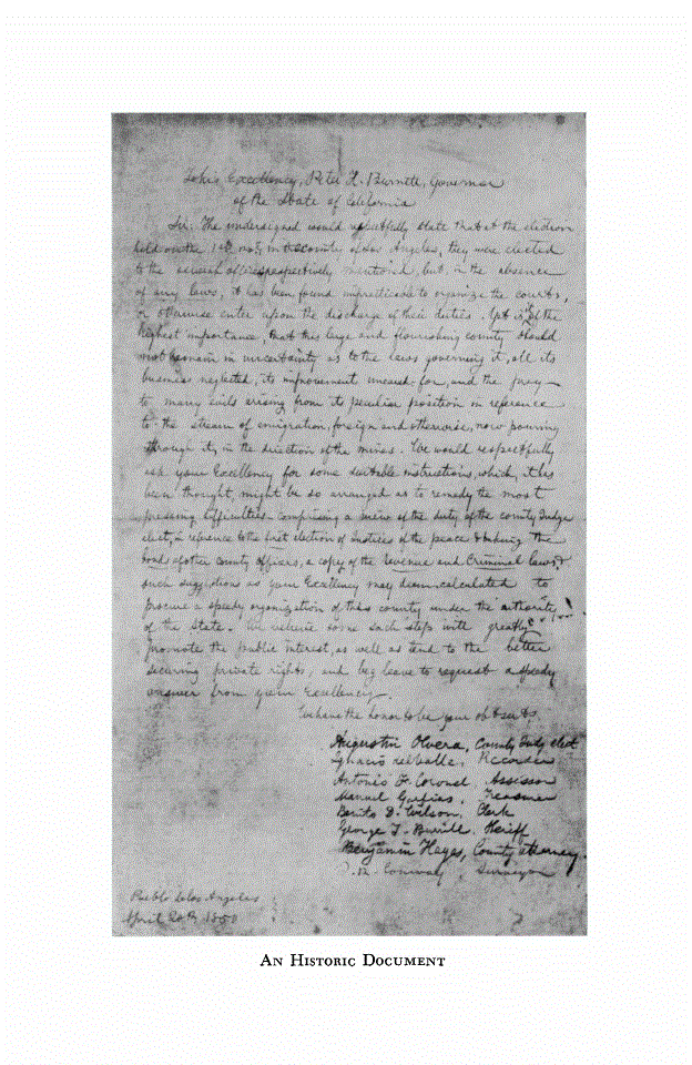 First page of An Historic Document
