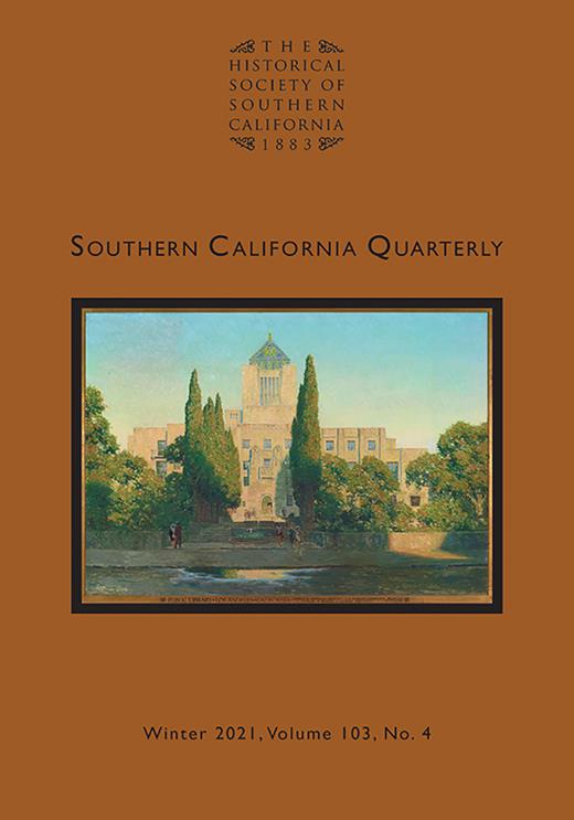 Southern California Quarterly Cover Image for Volume 103, Issue 4