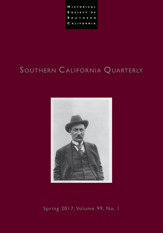 Southern California Quarterly Cover Image for Volume 99, Issue 1
