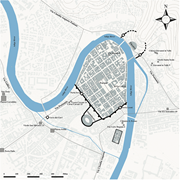 Map of the city of Verona with the studied sites.