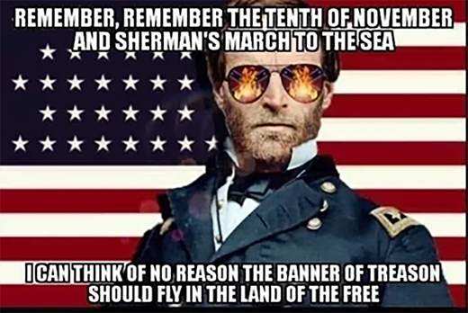 Sherman as a latter-day Guy Fawkes. (Reddit)
