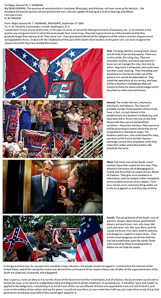 Sherman’s analysis of disloyal Americans as applied to the contemporary United States. (Reddit)