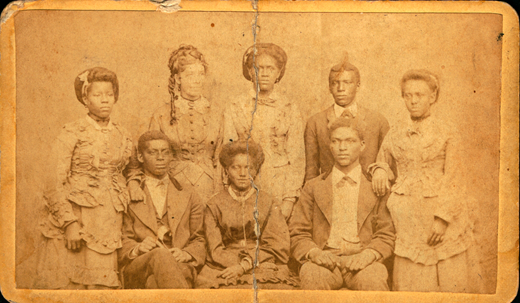Sold as a souvenir for their fundraising tour, this cdv of the Fisk Jubilee Singers raised money for the Tennessee HBCU. (Courtesy of author’s personal collection)