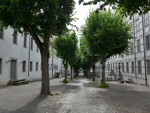Inner courtyard of the historic Francke Foundations. (Photograph by author, 2017)
