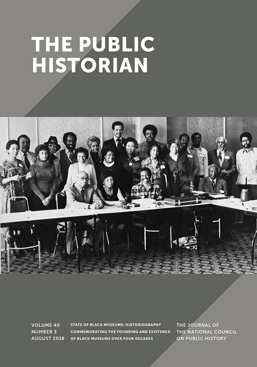 The Public Historian Cover Image for Volume 40, Issue 3