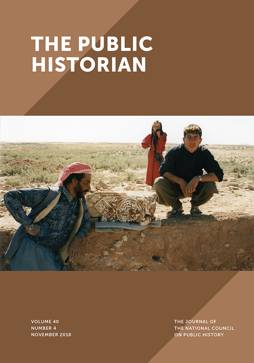 The Public Historian Cover Image for Volume 40, Issue 4